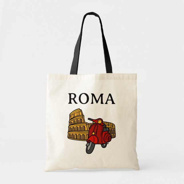 Bolso De Tela El Coliseo, Roma, Italia (Frente)