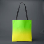 Bolso De Tela El color amarillo verde y de neón de neón de la<br><div class="desc">El amarillo de neón de la sol brillante se descolora en una falta de definición del ombre con el verde de neón para un flash del brillo y de la luz</div>