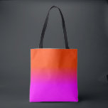 Bolso De Tela El color de neón de la sombra de Ombre del naranja<br><div class="desc">El color de neón de la sombra de Ombre del naranja y de las rosas fuertes se descolora. Las sombras de Ombre van de rosas fuertes borrosas en el naranja de neón en esta paleta de la puesta del sol el neón, naranja, caliente, rosado, ombre, sombra, color, se descolora, tiende,...</div>
