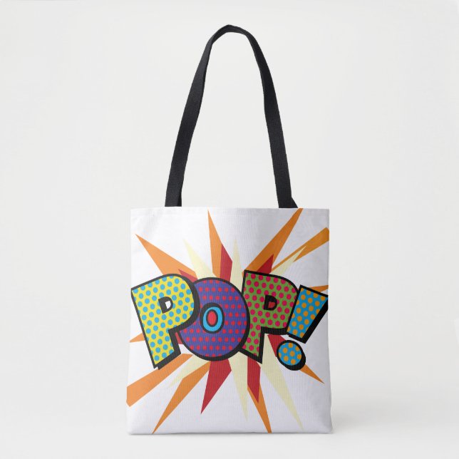 Bolso De Tela ¡El cómic Pop Art POP! ¡PUM! (Anverso)