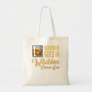 Bolso De Tela El Cómico Bourbon De Whiskey Se Va Con Sabiduría