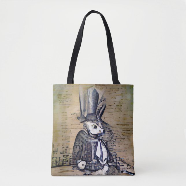 Bolso De Tela El conejo de caballeros (Anverso)