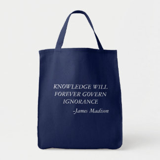 Bolso De Tela El conocimiento gobernará para siempre el tote de