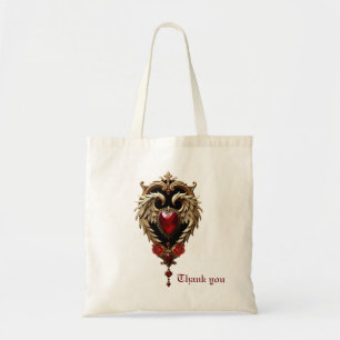Bolso De Tela El corazón gótico del fuego y el oro