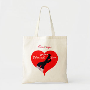 Bolso De Tela El corazón rojo muslo boots de San Valentín Thunde