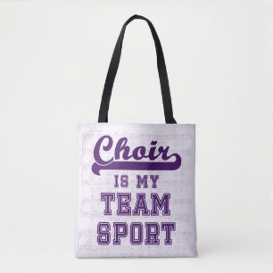 Bolso De Tela El coro es mi deporte de equipo