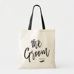 Bolso De Tela El crecimiento  Boda de nombres personalizados de 