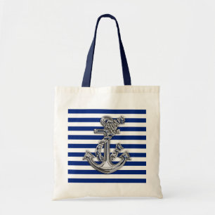Bolso De Tela El cromo tiene gusto del ancla de la cuerda en la
