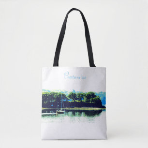 Bolso De Tela el cruzar del velero