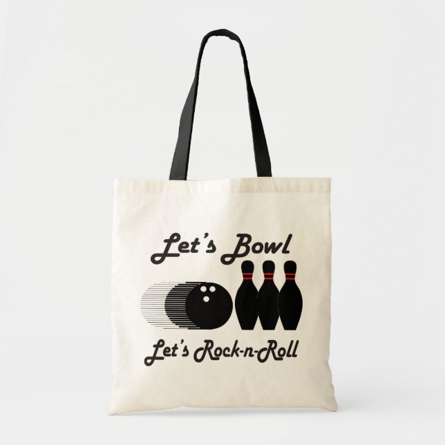 Bolso De Tela El cuenco nos dejó Roca-n-Rollo (Frente)