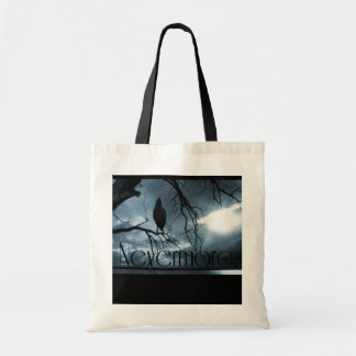 Bolso De Tela El cuervo - nunca más rayos de sol y azul del