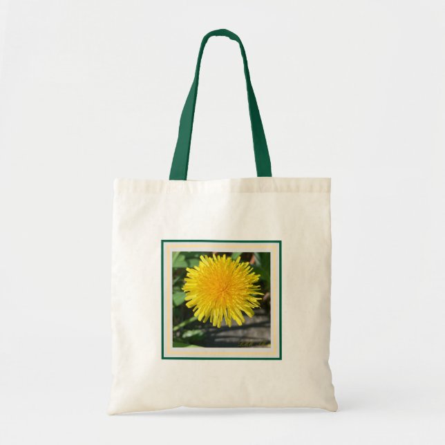 Bolso De Tela El dandy dandelion tote bag. (Frente)