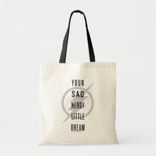 Bolso De Tela El de destello "su pequeño sueño Nerdy triste "