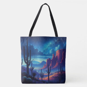Bolso De Tela El desierto de noche al suroeste
