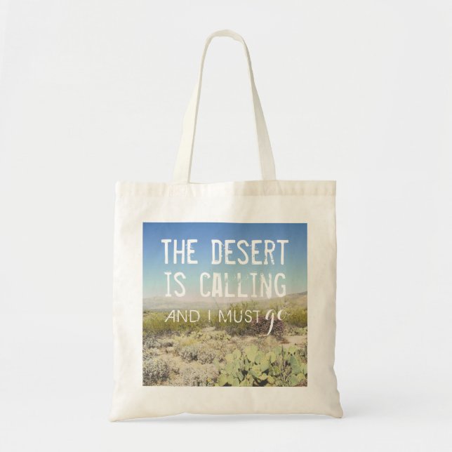 Bolso De Tela El desierto llama Arizona (Frente)