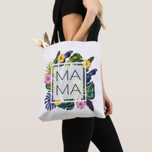 Bolso De Tela El día de la madre, las flores