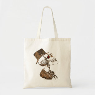 Bolso De Tela El día de la muerte del cráneo de Steampunk