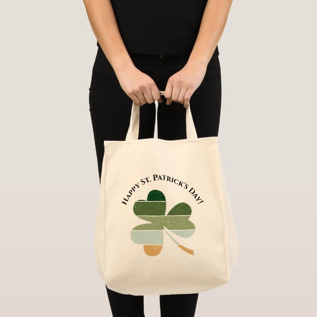 Bolso De Tela El Día de San Patricio perturbado Shamrock irlandé (Anverso (producto))