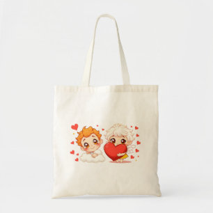Bolso De Tela El día de San Valentín 2025: Ángeles 👼 ❤️ agudos