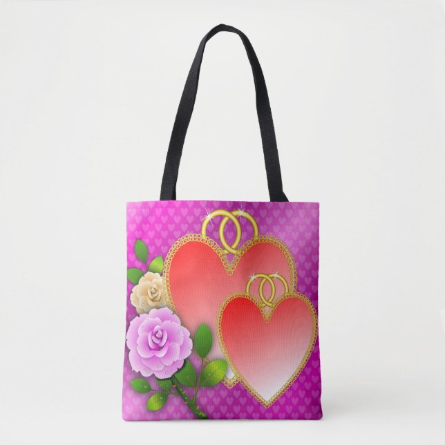 Bolso De Tela El día de San Valentín Cardíaco-20362 (Anverso)
