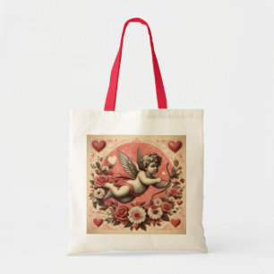 Bolso De Tela El día de San Valentín clásico/vintage/retro cupid