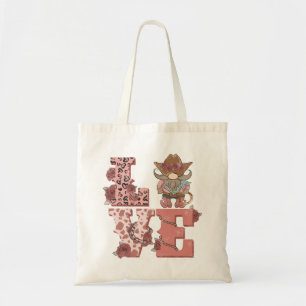 Bolso De Tela El día de San Valentín Cowboy Gnome