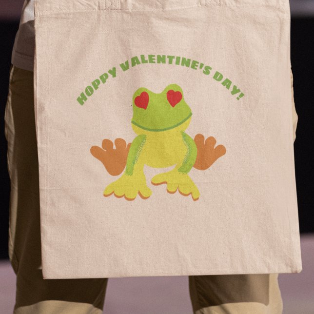 Bolso De Tela El día de San Valentín de amamantamiento de rana d (Subido por el creador)