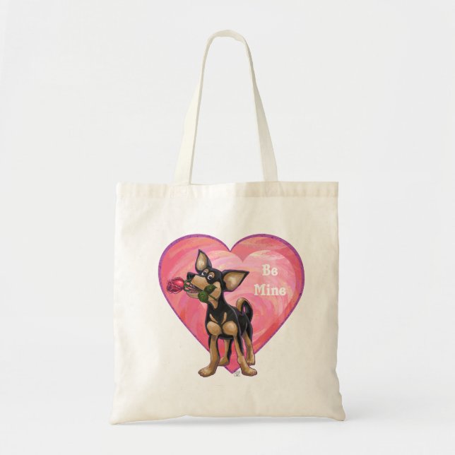 Bolso De Tela El día de San Valentín de Chihuahua (Frente)