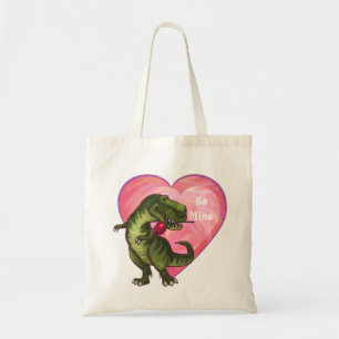 Bolso De Tela El día de San Valentín de Tyrannosaurus