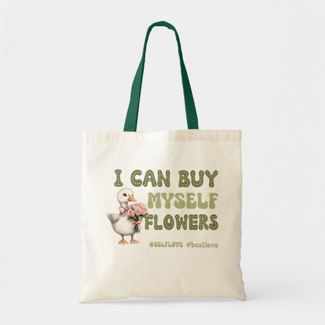 Bolso De Tela El día de San Valentín gracioso Autoamor (Frente)