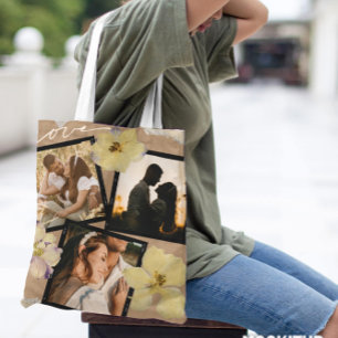 Bolso De Tela El día de San Valentín personalizado Foto de parej