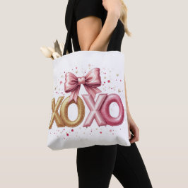 Bolso De Tela El día de San Valentín rosa Valentine XOXO