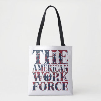 Bolso De Tela El Día del Trabajo de la Fuerza Laboral Estadounid