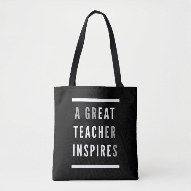 Bolso De Tela El Día Internacional del Profesorado inspira la en (Anverso)