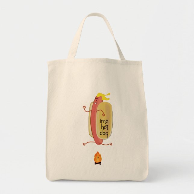 Bolso De Tela El diablo de los perros calientes (Frente)