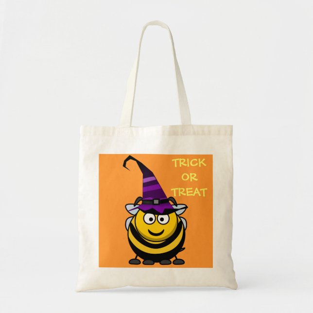 Bolso De Tela El dibujo animado lindo de Halloween manosea la (Frente)