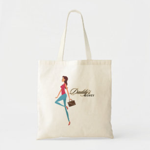 Bolso De Tela El dinero de papá, elegante, lindo, elegante, eleg