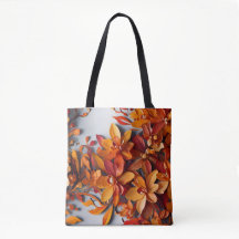 El diseño de patrón floral naranja