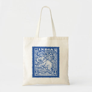 Bolso De Tela El diseño del sello de la India, elefante