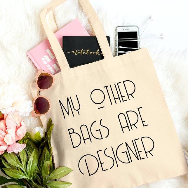 Bolso De Tela El divertido diseñador de compras Tote Bag (Subido por el creador)