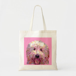 Bolso De Tela El Doodle en Dazzlilng rosado colorea el tote