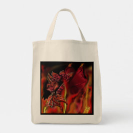 Bolso De Tela El dragón de Crimson Tote Bag
