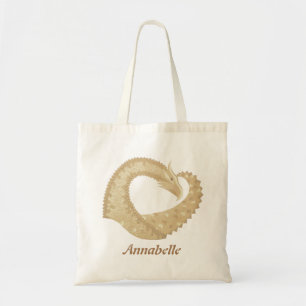 Bolso De Tela El dragón del corazón de arenisca sobre blanco