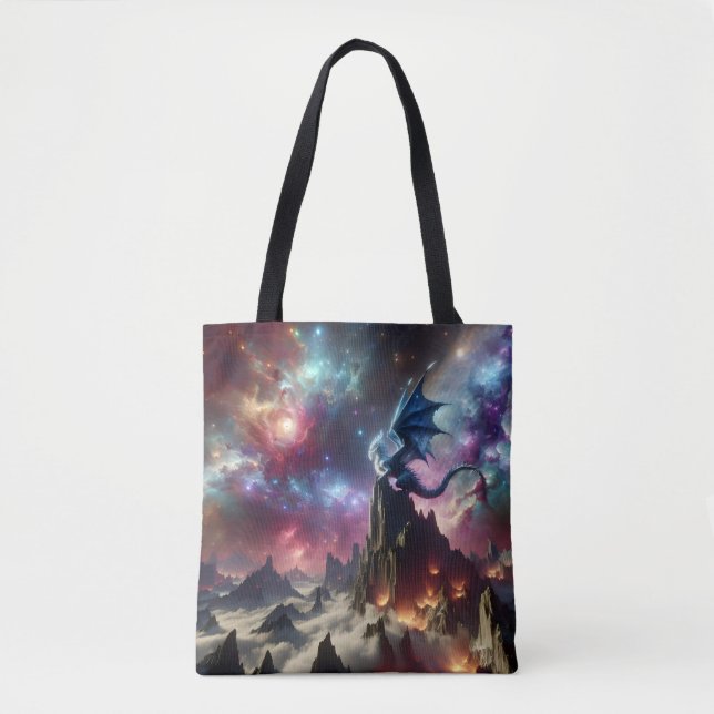 Bolso De Tela El dragón y las estrellas (Anverso)