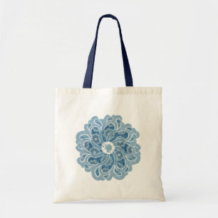 Bolso De Tela El dril de algodón modelado flor se descoloró