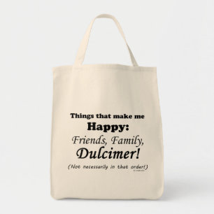 Bolso De Tela El Dulcimer me hace feliz