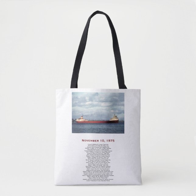 Bolso De Tela El Edmund Fitzgerald (Anverso)