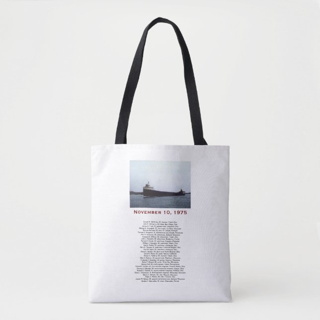 Bolso De Tela El Edmund Fitzgerald (Anverso)