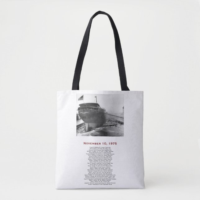 Bolso De Tela El Edmund Fitzgerald (Anverso)