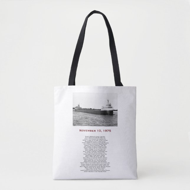 Bolso De Tela El Edmund Fitzgerald (Anverso)